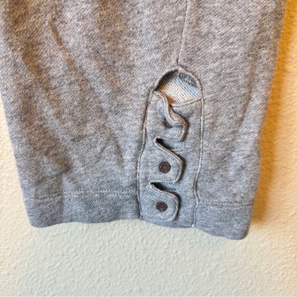 Soft Surroundings Grey Cropped Wide Leg Sweatpants Womens S Casual Summer Pants - Picture 4 of 8